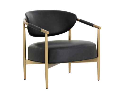 Heloise Lounge Chair — Bravo Black