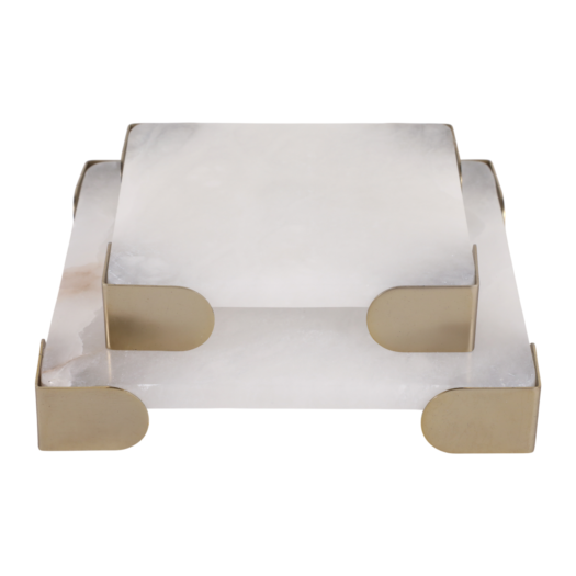 Elevarre Janeview Set Of 2 White Tray 2″