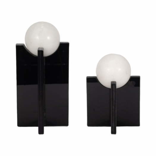 Elevarre Ryelake Set Of 2 Black Decor 13″