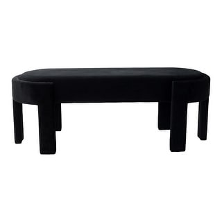 Aberdeen Black Velvet Bench 48″