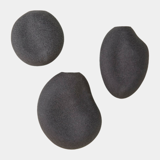 Calcasieu Wall Vases – Black, Set of 3