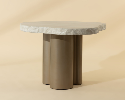 Idris Dining Table - 44" - Cream