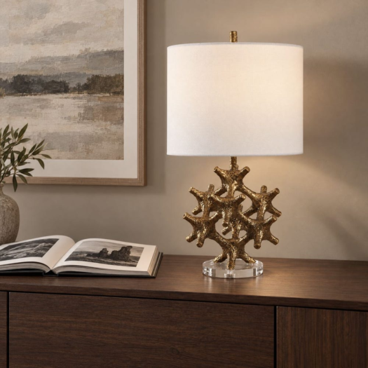Gilded Connection Accent Lamp by Uttermost