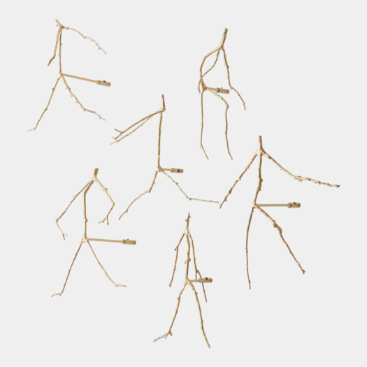 Foley’s Follie Wall Sculptures – Brass, Set of 6