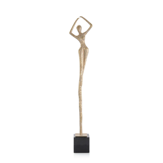 Posing Female Gold Sculpture III