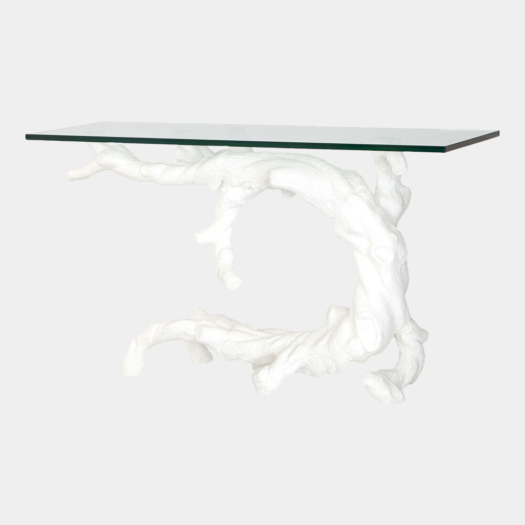 Twisted Juniper Console – Matte White