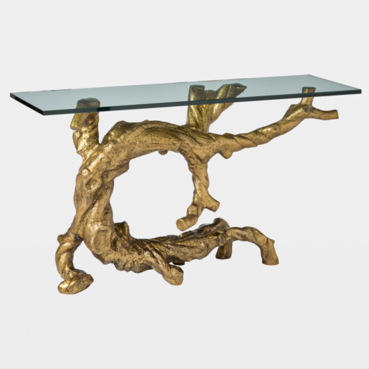 Twisted Juniper Console – Gold