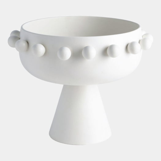 Aila Footed Bowl – Ivory by Global Views