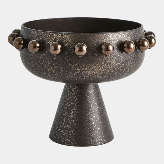 Aila Footed Bowl – Bronze by Global Views