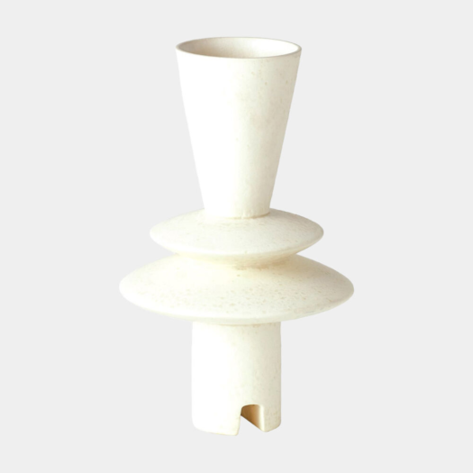 Adelyn Geometric Vase – White by Global Views