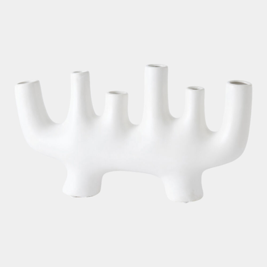 Abra Vase – White by Global Views