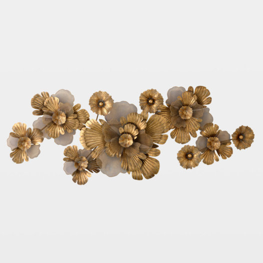 Califas Poppy Wall Decor – Gold