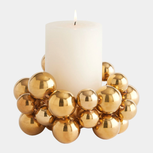 Bubbles Candleholder – Brass